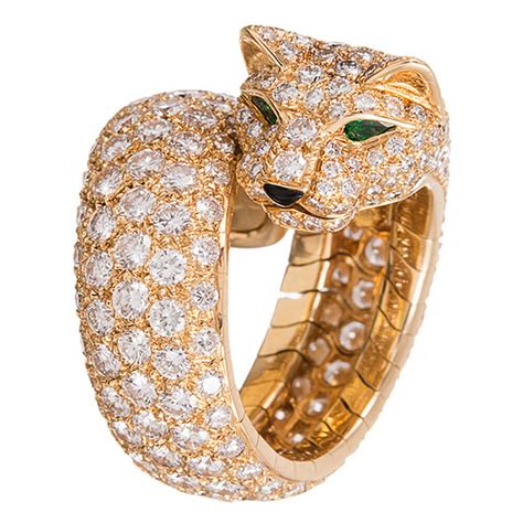 cartier panther gold ring|cartier panther rings for women.